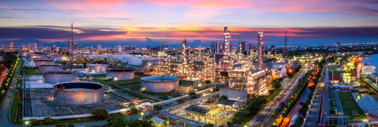 stock photo aerial view of oil and gas industry refinery shot from drone of oil refinery and petrochemical 705021334